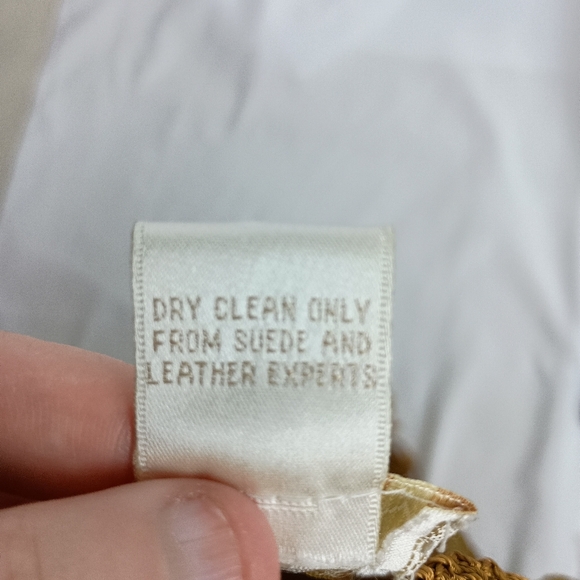 Fringed Vintage Boho Western,Hippie,Cowgirl Suede Leather Vest (#1,538)(C) - Picture 4 of 11